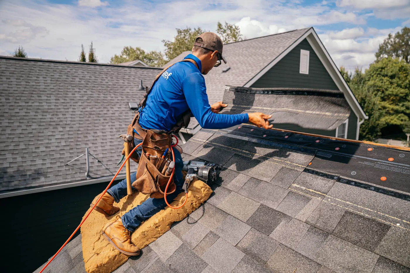 Flashing and seam work in Brooksburg