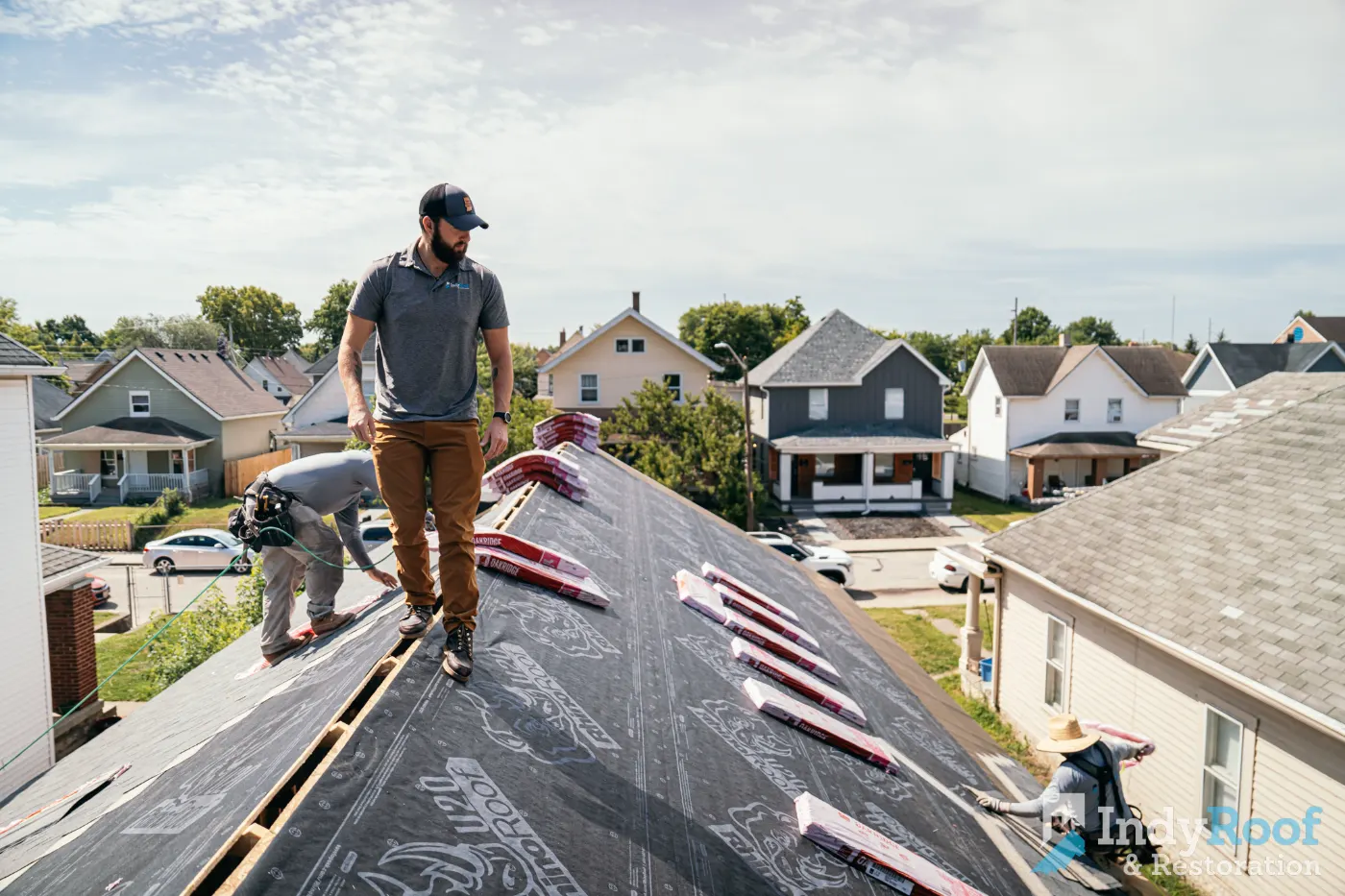 Commercial roof inspection documented in Brooksburg